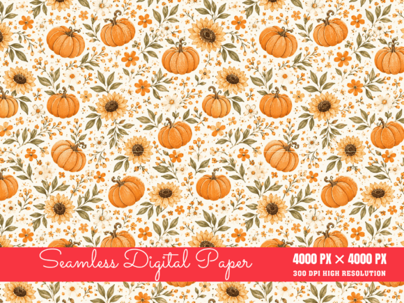 Autumn Digital Seamless Patterns