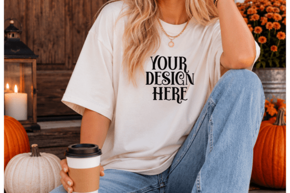 Comfort Colors 1717 White Fall Mockup
