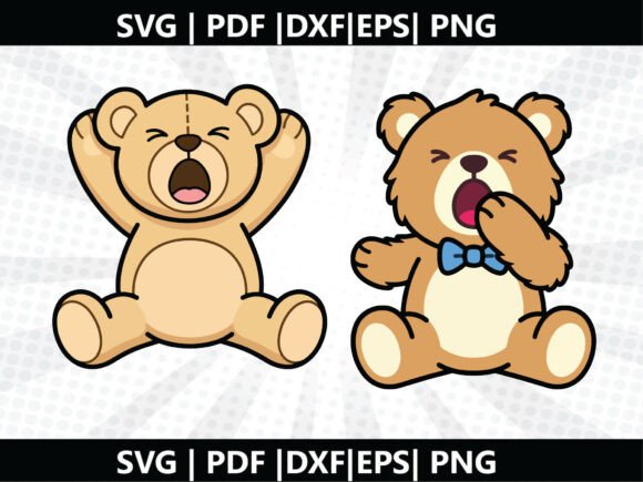 Creating Artistic Crafts with the Yawning Teddy SVG Cricut Cut File