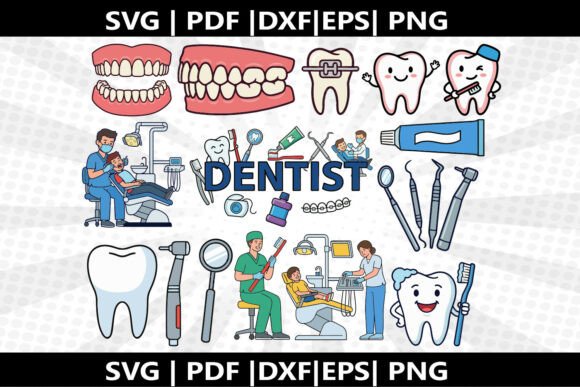 Dentist Tool SVG Cricut Cut File
