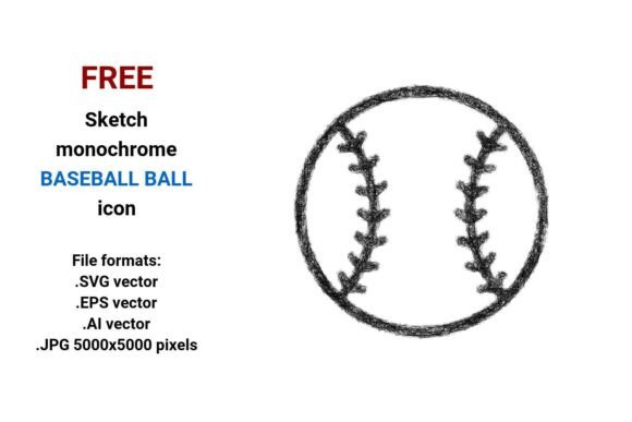 FREE Sketch Baseball Ball Icon: A Versatile Tool for Designers and Creators