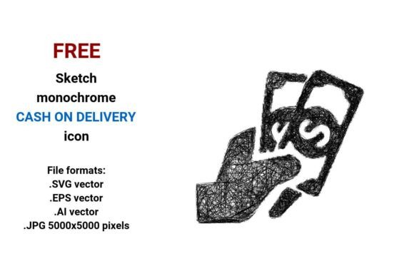 FREE Sketch Cash on Delivery Icon: A Versatile Tool for Modern Design