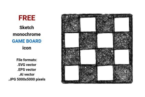 FREE Sketch Game Board Icon