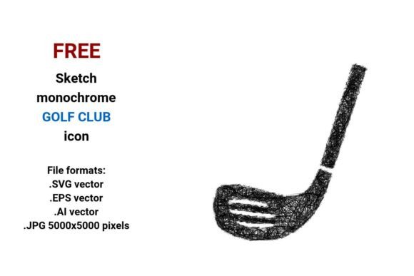 FREE Sketch Golf Club Icon: A Practical Resource for Designers and Developers