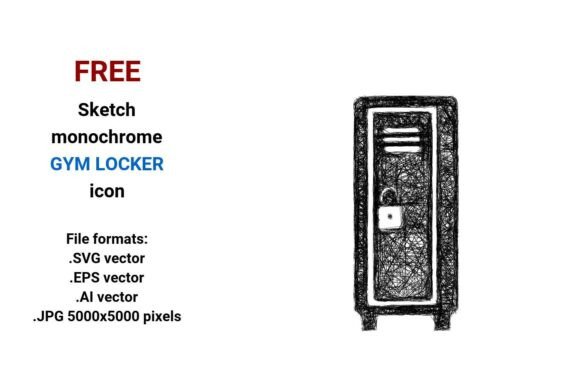FREE Sketch Gym Locker Icon: A Versatile Tool for Designers and Creators