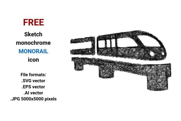 FREE Sketch Monorail Icon