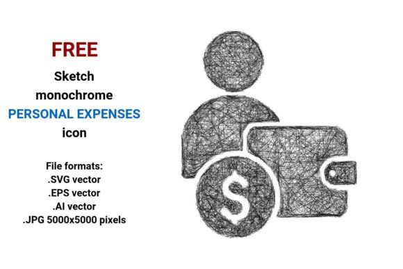 FREE Sketch Personal Expenses Icon