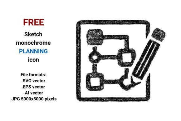FREE Sketch Planning Icon for Clear, Creative Strategy