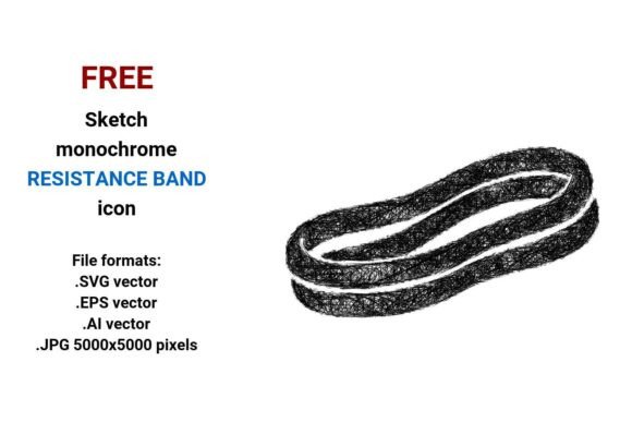 FREE Sketch Resistance Band Icon: A Versatile Tool for Designers and Creators
