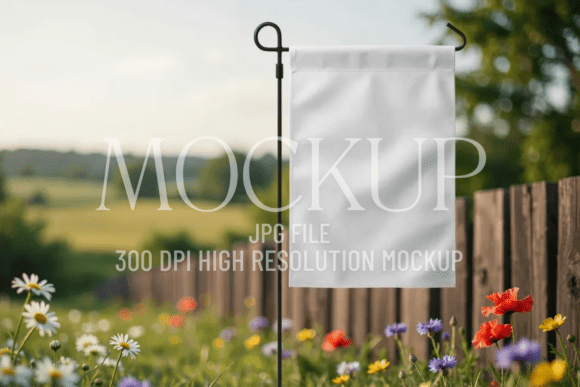 Garden Flag Sublimation Mockup