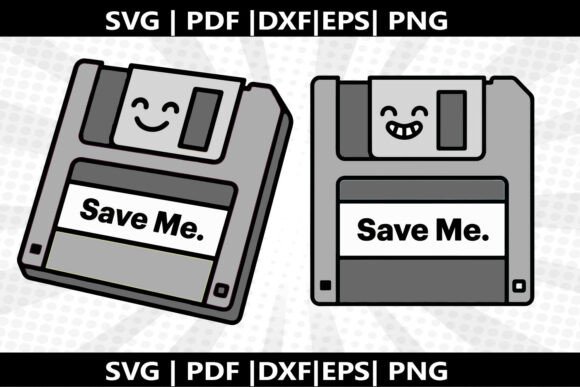 Happy Floppy Disk SVG Cricut Cut File: A Versatile Design for Creative Projects