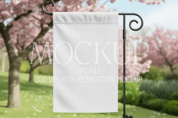 Home Outdoor Flag Mockup