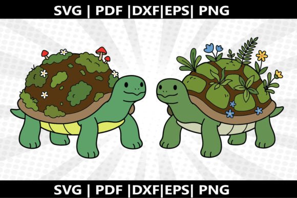 Infuse Creativity Into Your Crafts With Turtle Moss SVG Cricut Cut File