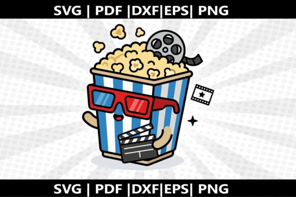Popcorn Movie Star SVG Cricut Cut File: A Versatile Tool for Creative Projects