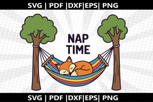 Relaxing Craft with Hammock Napping SVG Cricut Cut File