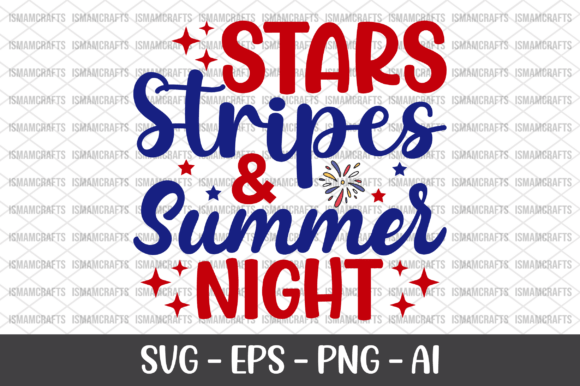 Stars Stripes Summer Night SVG: A Versatile Design for Your Crafting Projects