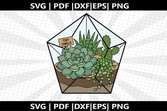 Succulent Terrarium SVG Cricut Cut File: A Creative Craft Tool for Everyone