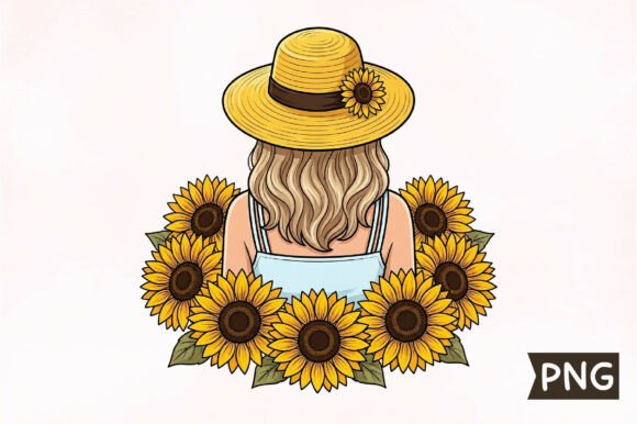 Sunflower Hat Girl Sublimation: A Creative Crafters’ Asset