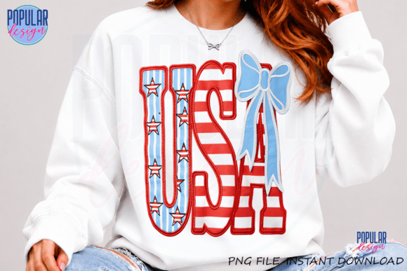 USA Flag Bow Patriotic America PNG: A Versatile Design for Creative Projects